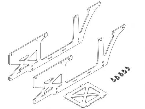 M2 EVO Carbon Fibre Fuselage Panels Set
