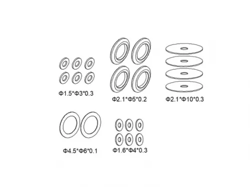M2 EVO Full Set Washers